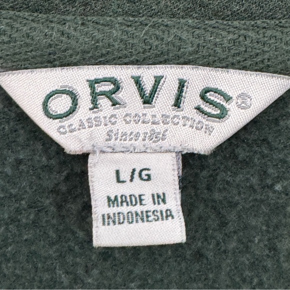 Orvis Women’s Large Green Long Sleeve Pullover Top Modal Blend - Picture 3 of 5